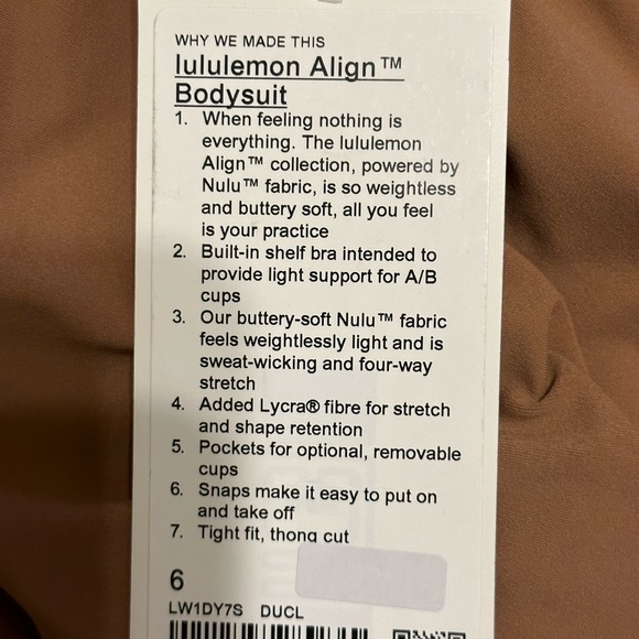 Lululemon Align Bodysuit - Picture 6 of 7